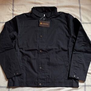 Harriton Black Auxiliary Canvas Work Jacket